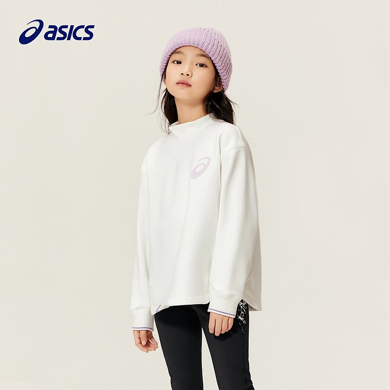 ASICS/亚瑟士秋冬季女童立领运动休闲卫衣柔软保暖334231214025