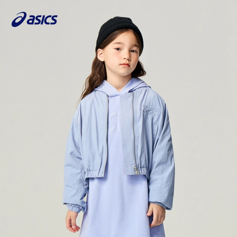 Asics亚瑟士儿童装便服女童夹克外套梭织上衣333221054179