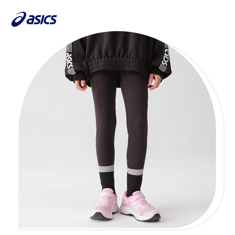 Asics亚瑟士儿童装运动瑜伽裤打底长裤331221234012