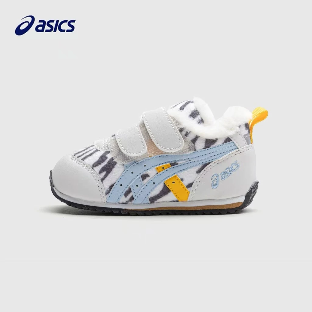 Asics亚瑟士儿童棉鞋秋冬季男女宝宝学步鞋加绒保暖1144A348&349