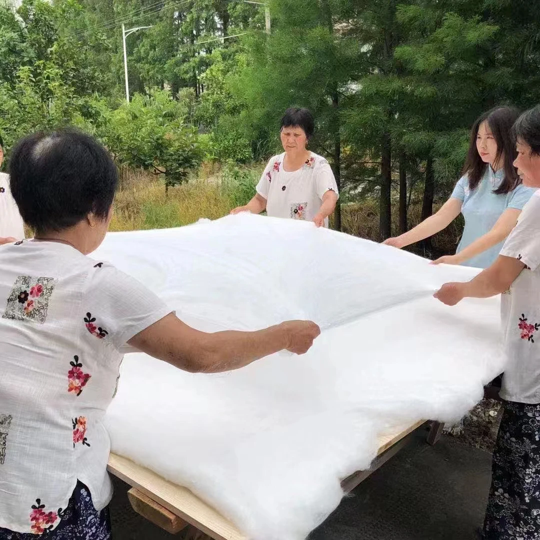 现代工艺双宫丝100桑蚕丝被子春秋被结婚冬被四季二合一子母被