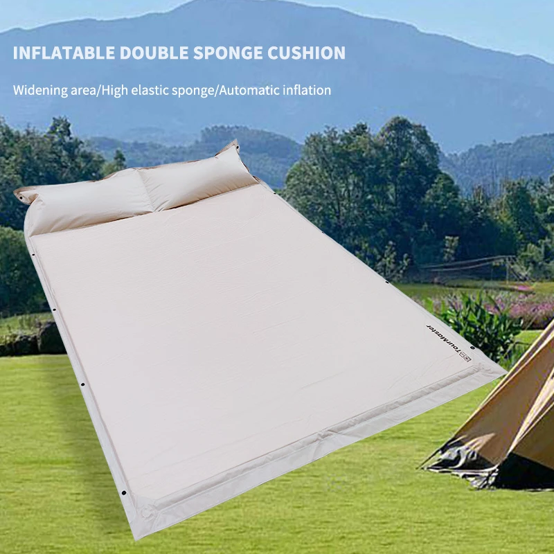 途马户外露营自充气睡垫户外双人露营野营防潮睡垫沙滩折叠垫防水