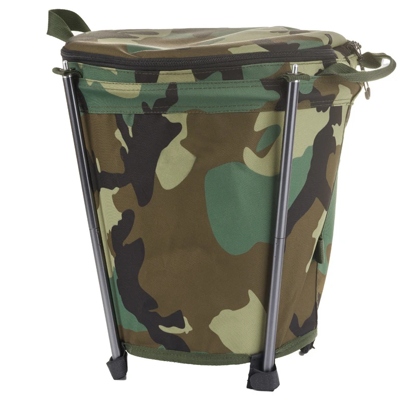 WELLHIKE户外露营垃圾桶 可折叠收纳储物圆桶 自驾野营烧烤清洁