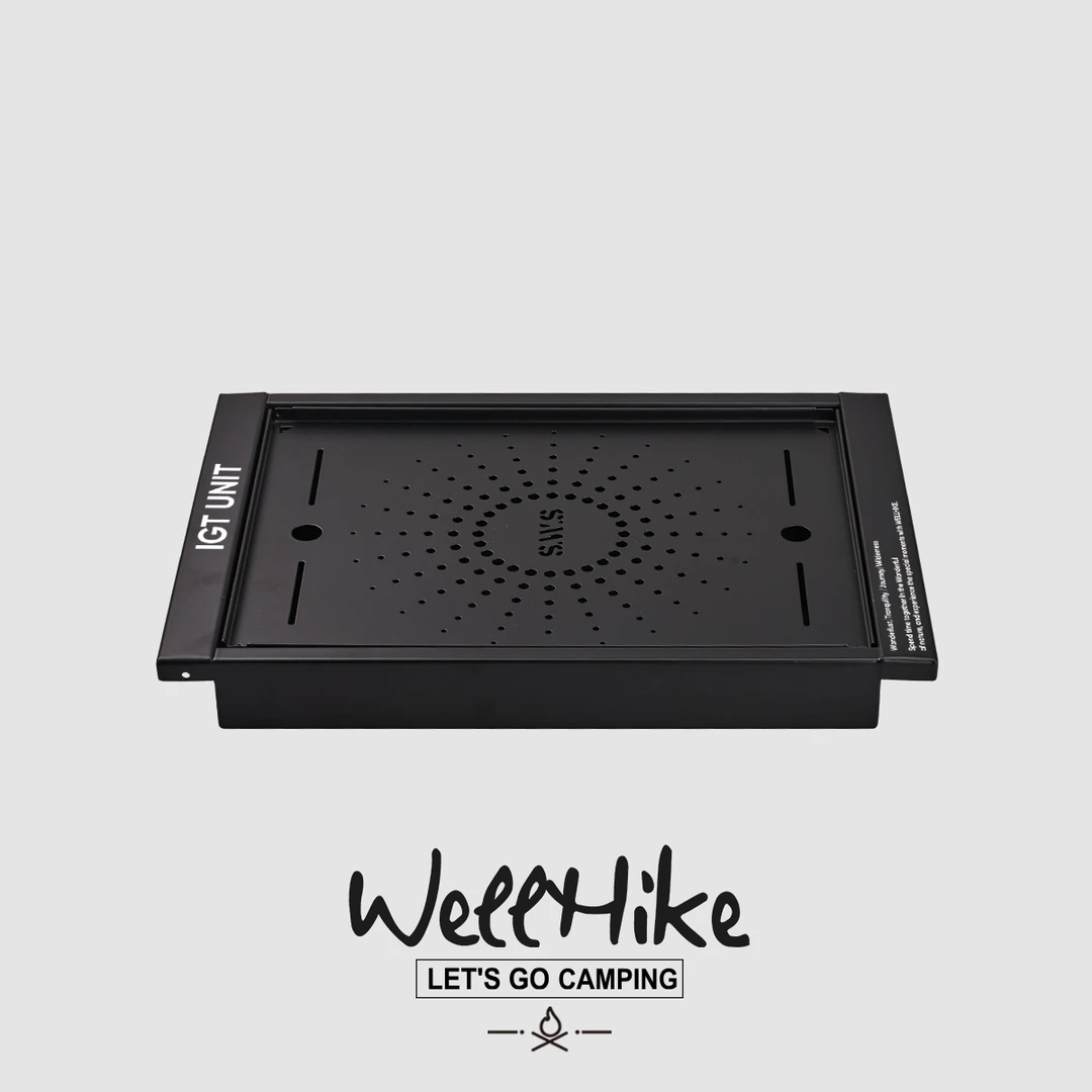 SWS户外露营茶盘IGT茶盘喝茶茶盘野营套装繁星图案304不锈钢