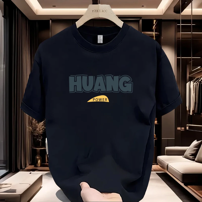 重磅纯棉短袖t恤男夏季2025年新款百搭半袖体恤衫衣服男装男士