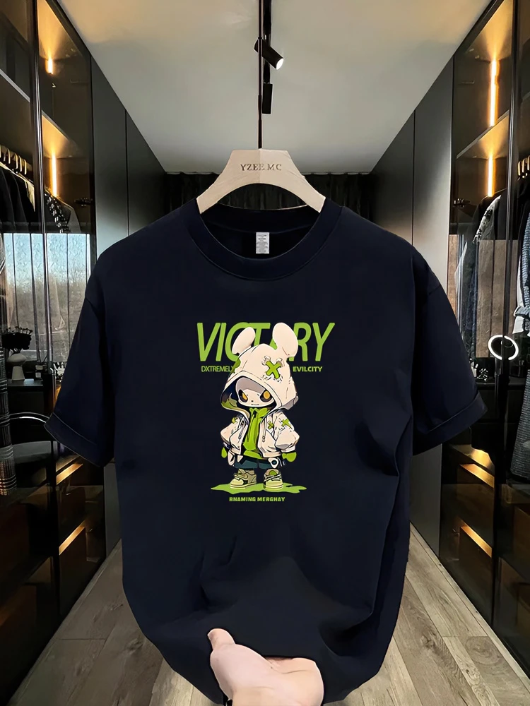 高品质重磅纯棉短袖t恤男夏季2024年新款百搭半袖体恤衫衣服男装