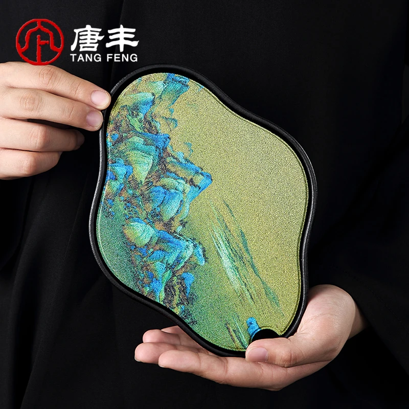 唐丰茶具国风吸水壶承干泡台中式国潮茶托盘速干茶承干泡盘泡茶盘