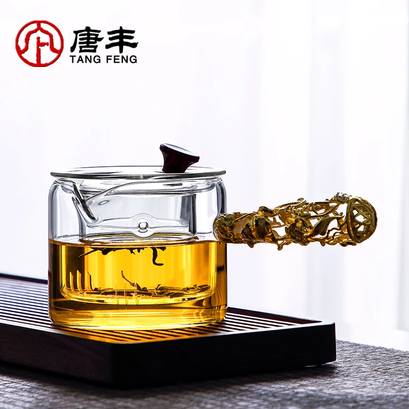唐丰小青柑茶水分离壶茶具高硼硅侧把壶烧水壶玻璃壶过滤耐热家用