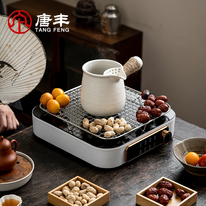 唐丰冬天家用茶道围炉煮茶电陶炉煮茶器罐罐奶烤火炉陶壶复古烧水
