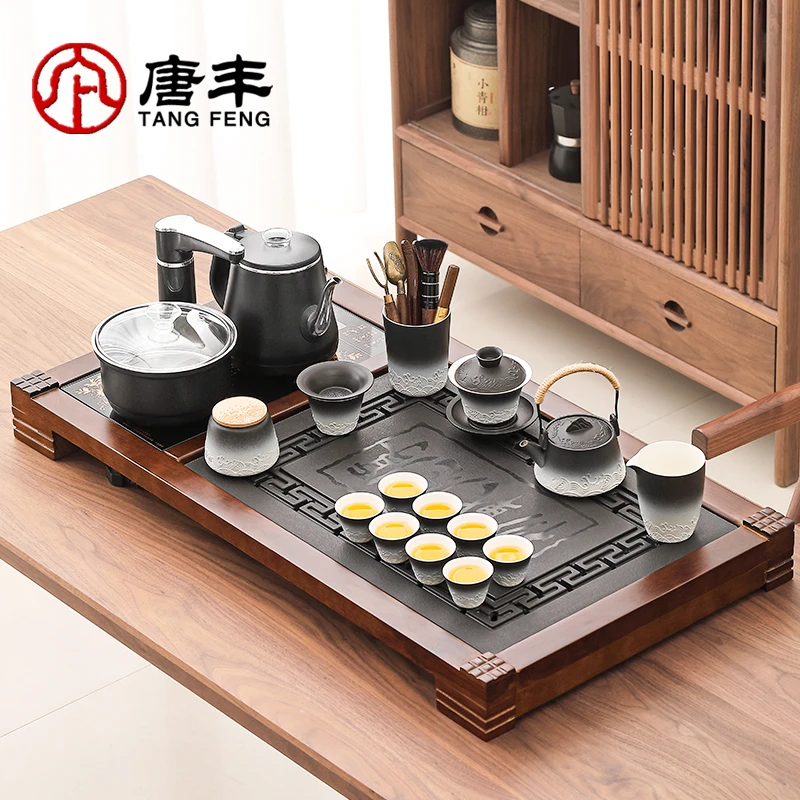 唐丰2025新款茶具茶台一整套带烧水家用客厅中式泡茶茶具套装创意