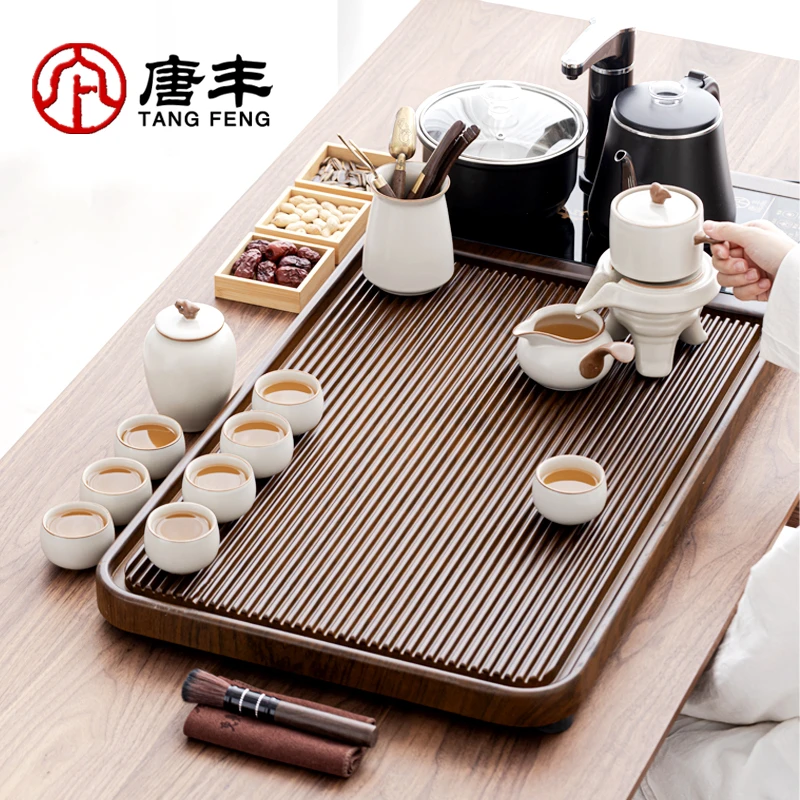 唐丰茶具套装全自动一体上水茶盘家用办公室会客新中式茶台整套