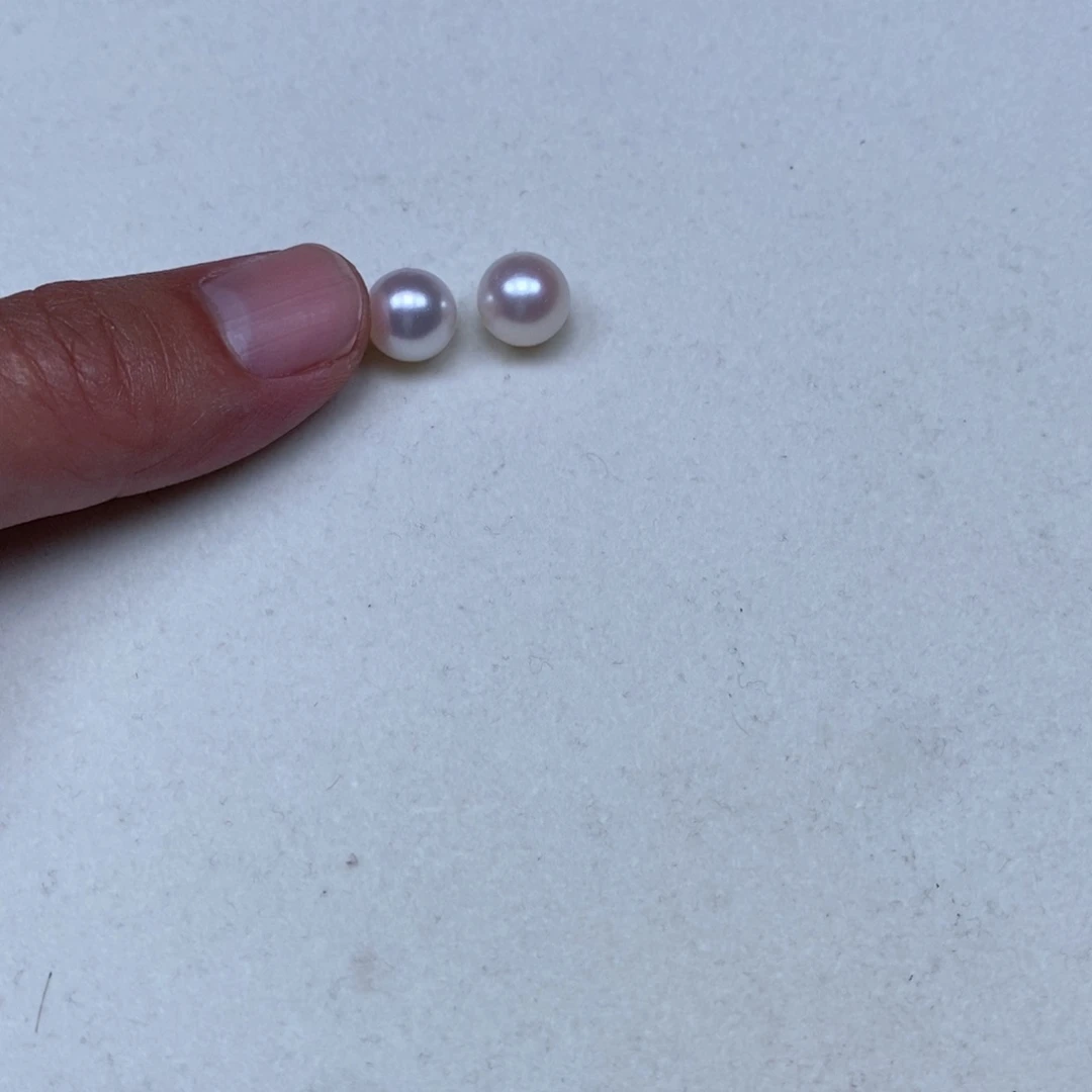 淡水珍珠耳饰银S925镶嵌