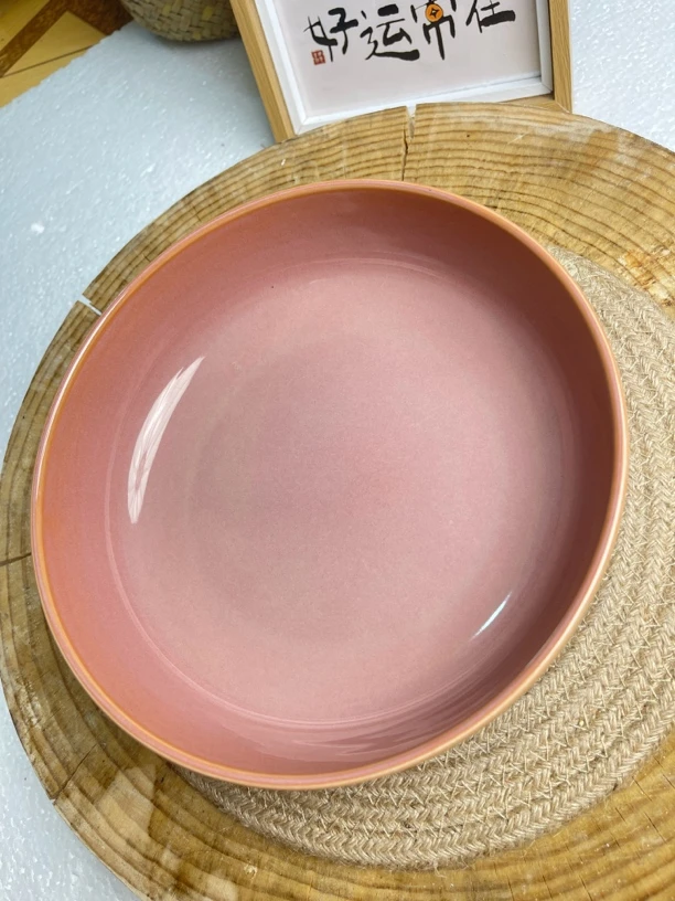 A331家用简约粉紫菜盘
