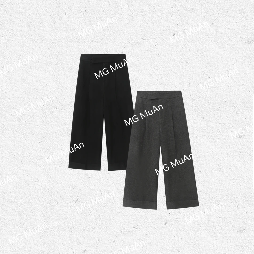 【法棍奶奶裤】“英伦系列”定制高级西裤宽松长裤阔腿裤F8-8706-1