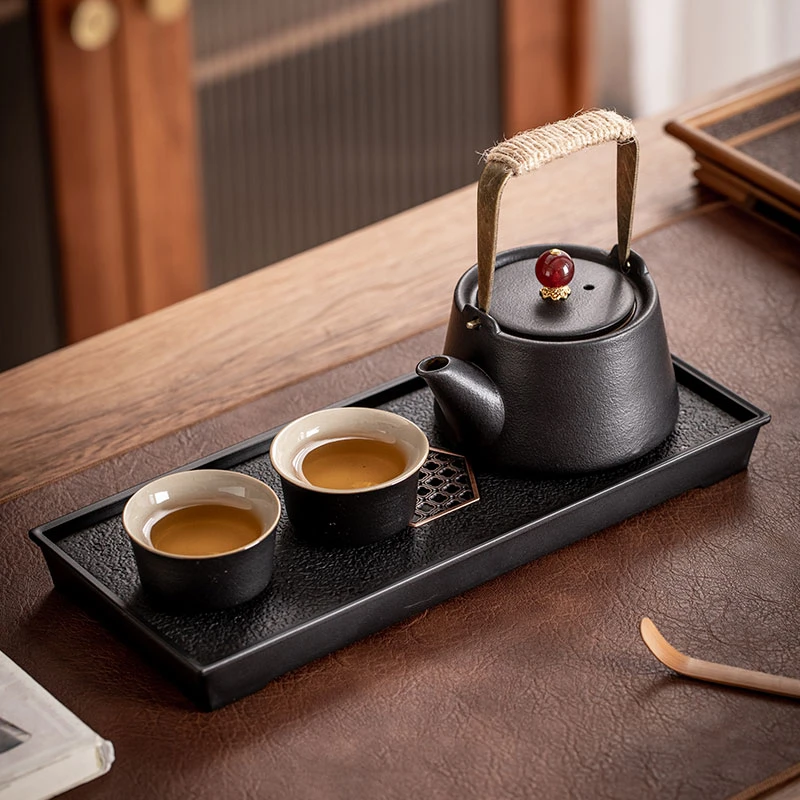 旅行茶具小套便携一壶二杯装陶瓷茶壶茶杯小号茶盘两人用酒店茶具