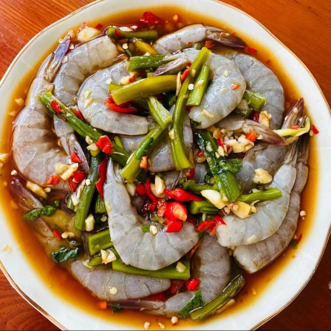 贡菜无头虾350克*3罐  顺丰包邮