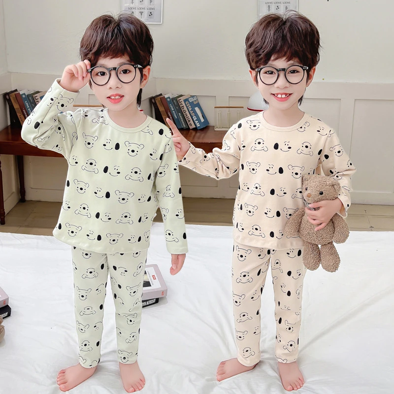 男童纯棉儿童睡衣宝宝春秋男孩长袖秋衣秋裤小男孩内衣套装家居服