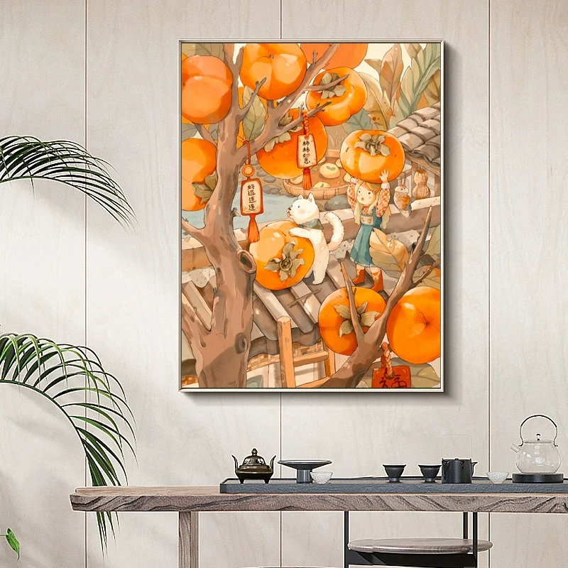 K100十字绣DX1399 事事如意丰收2023新款线绣客厅33色满绣