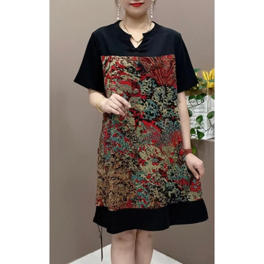 M时尚气质遮肉百搭连衣裙