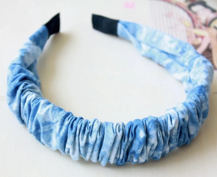 扎染发箍，蓝染，名族风发箍