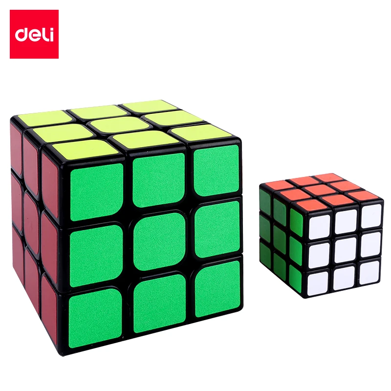 得力74504三阶魔方专业套装初学者儿童比赛专用顺滑益智玩具魔方