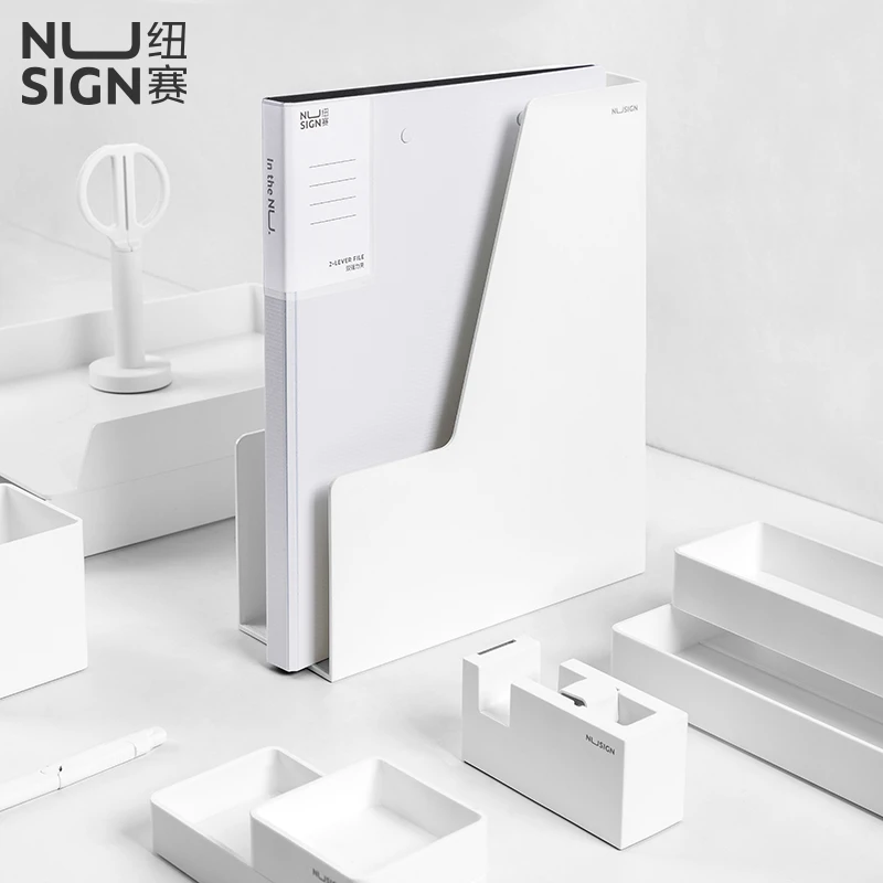 得力纽赛NS139文件夹双夹PP加厚款资料夹办公板夹