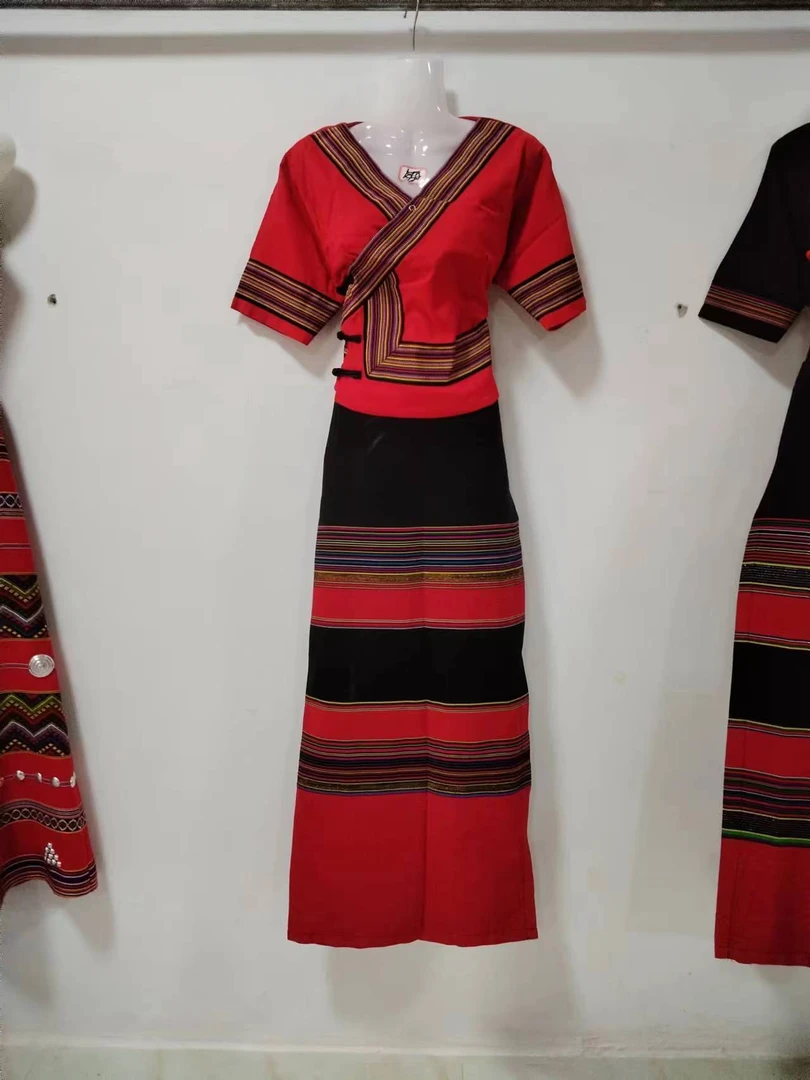 佤族服装女装套装同款配送耳环