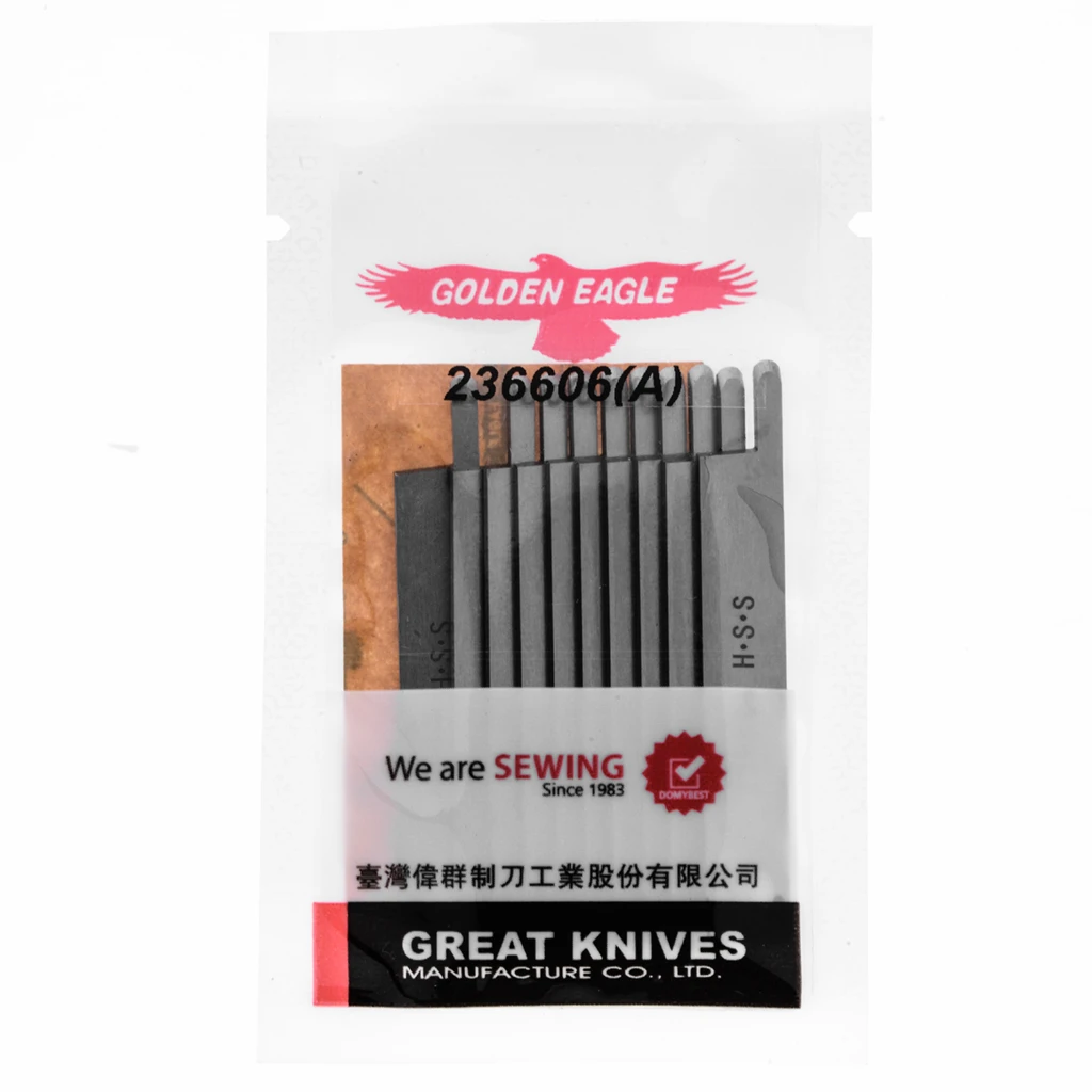 四针六线拼缝机金鹰高速钢236608 236606上下刀 飞马FS601FS613