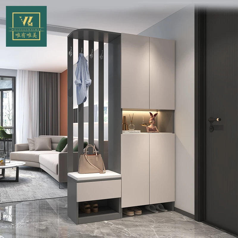 隔断玄关简约屏风客厅轻奢门厅家用储物置物入户客厅衣帽实用型