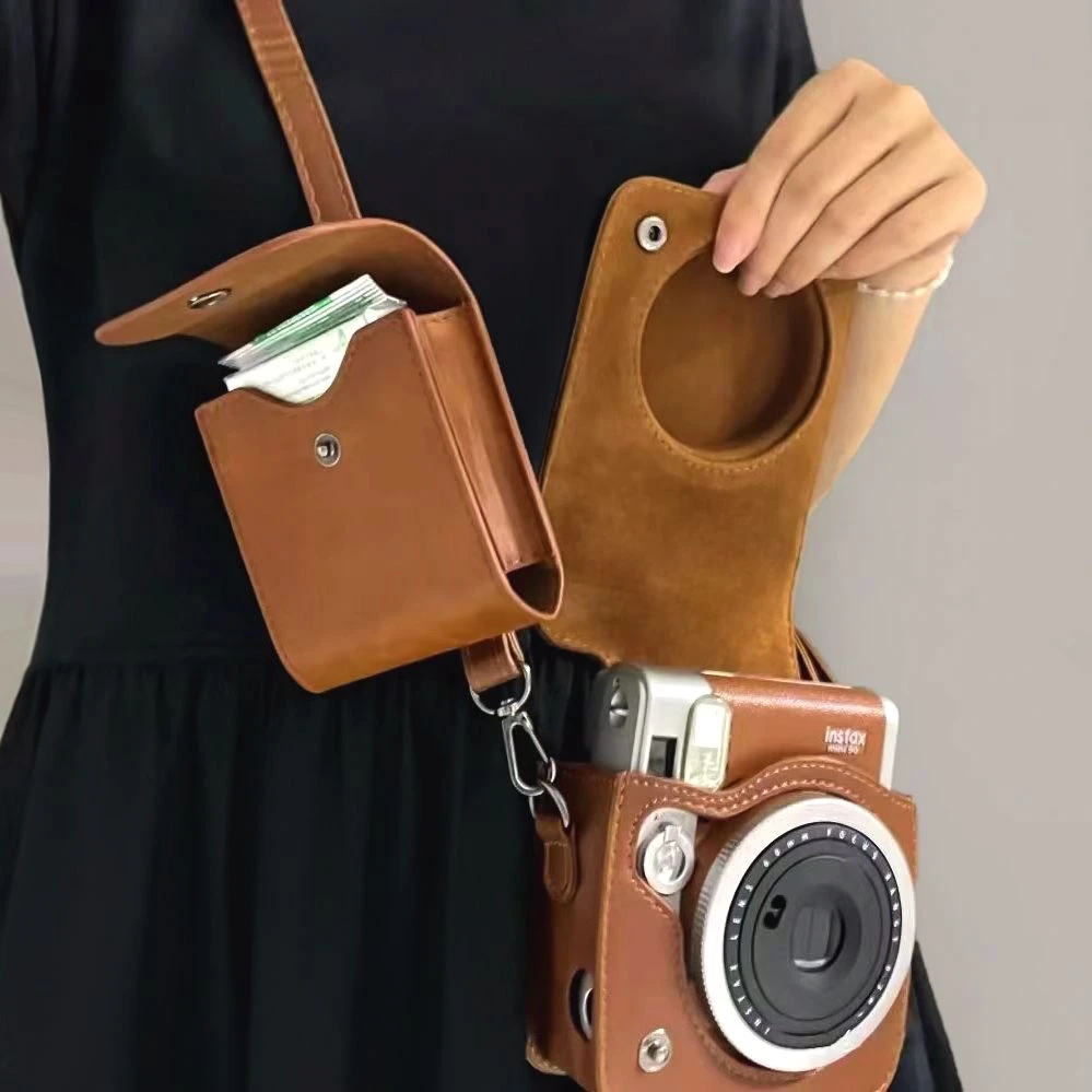 拍立得mini12/11/40/90相机包配卡包小包包可爱真皮收纳收纳包