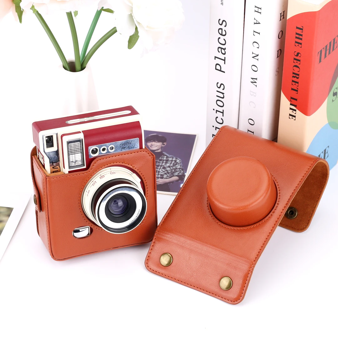 FEBBRAIO新品乐魔联名款相机包保护壳真皮皮质防水保护套便携包