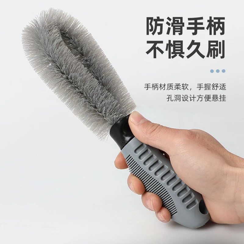 汽车轮胎刷轮毂刷洗车刷轮胎刷家用清洗车轮专用软毛钢圈刷子加厚