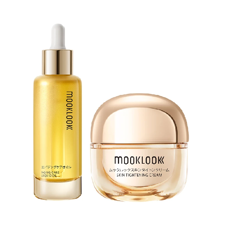 【美洋洋双12专属】MOOKLOOK/茉珂抗皱油多肽面霜套组 抗皱油霜