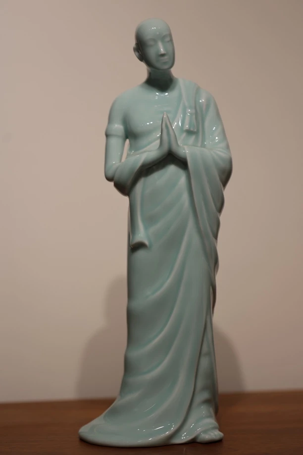 佛像摆件湖田影青釉感恩佛菩萨