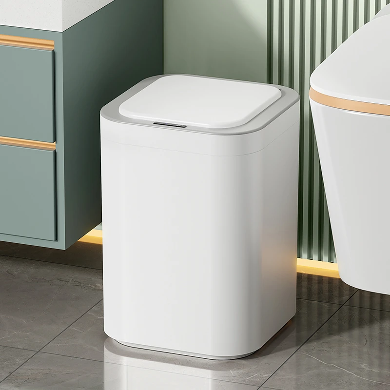 智能垃圾桶2023新款带盖感应式家用客厅轻奢厕所卫生间全自动电动