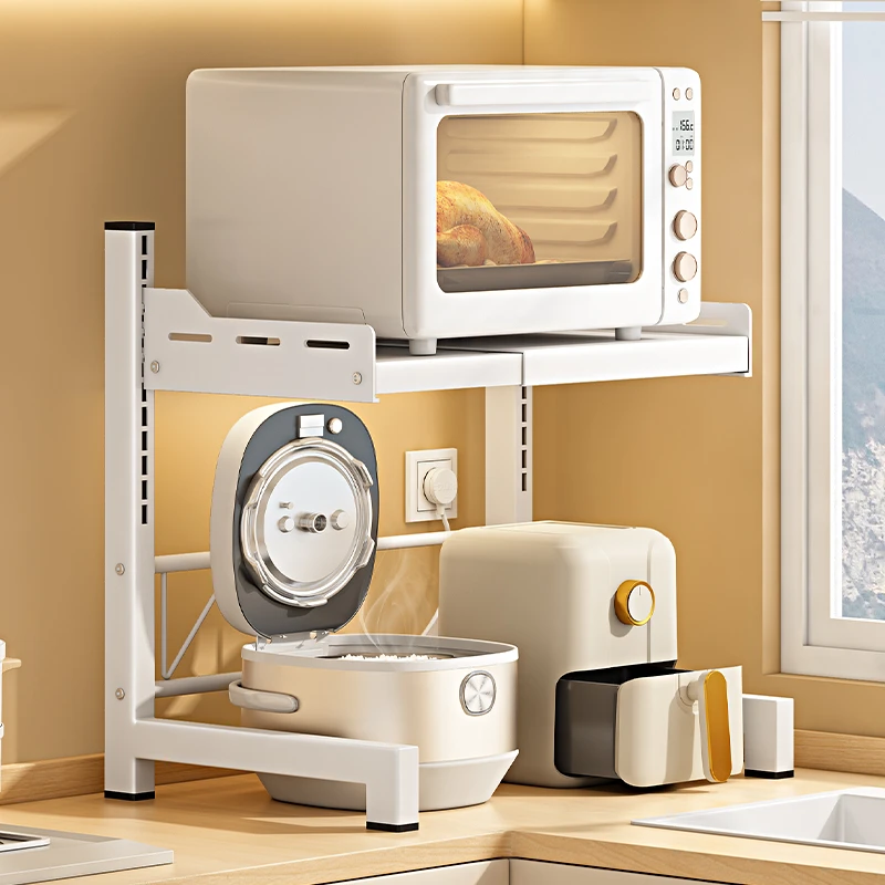 双层微波炉专用架厨房烤箱置物架家用多功能厨具用品实用收纳架子