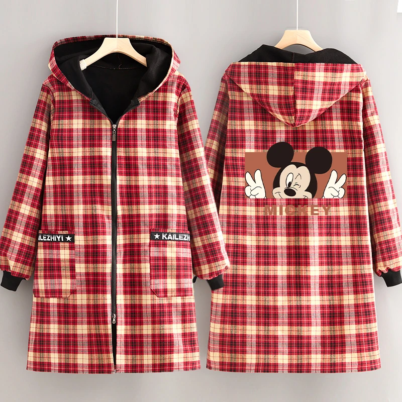 新款秋冬加厚保暖罩衣韩版防风长袖外套女餐饮加绒大褂成人工作服