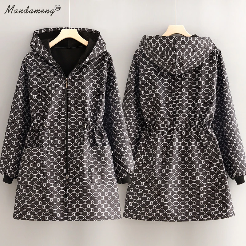 韩版防风长袖罩衣加厚保暖外套加绒围裙厨房家用上班工作服大褂女