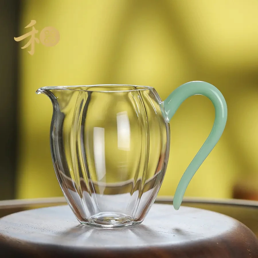（直播68）禾器 晶彩瓜礼茶海 耐热玻璃公道杯家用手工茶具