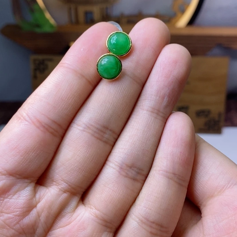【闪购商品】翡翠耳饰未镶嵌