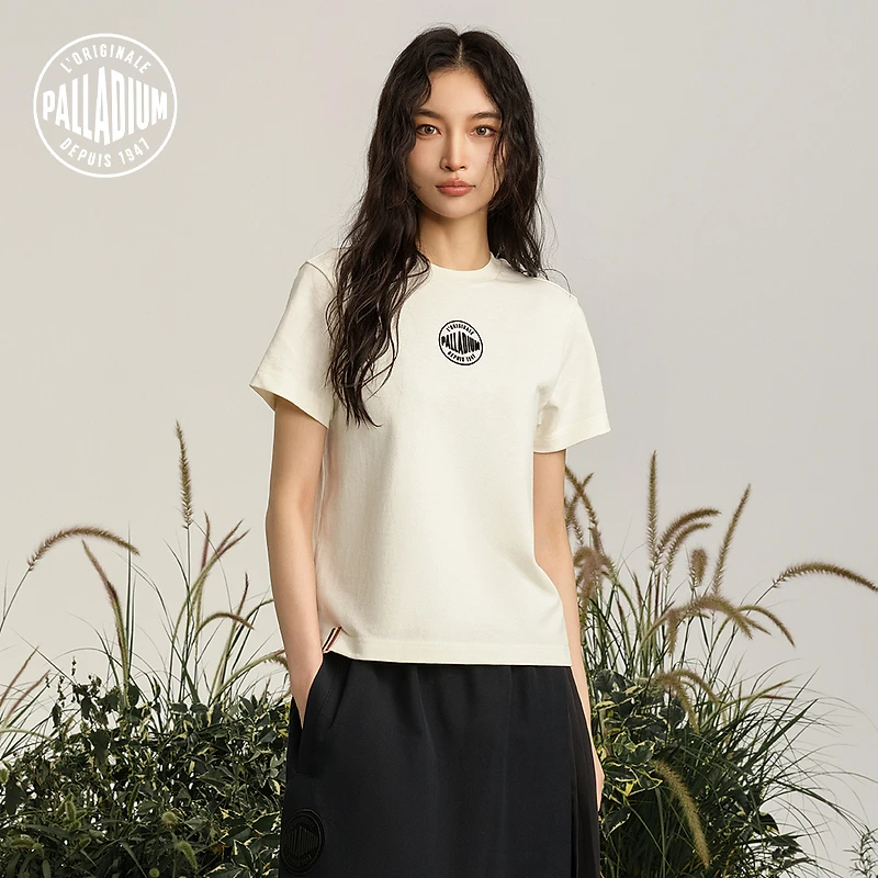 帕拉丁秋季上衣时尚潮流百搭圆领女士运动短袖T199006