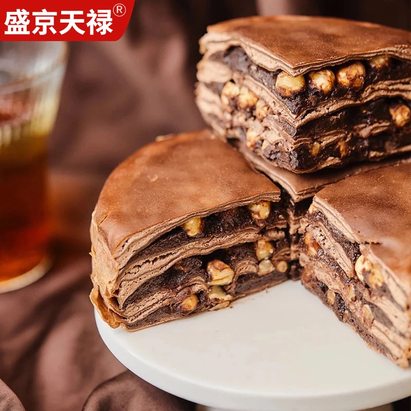 【顺丰冷链】榛仁巧克力千层400g 网红甜品下午茶巧克力爆浆千层蛋