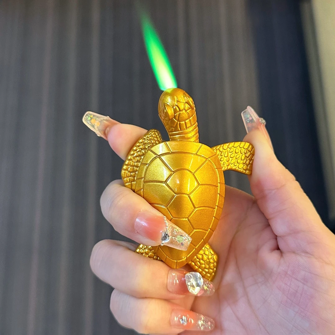 铜质乌龟打火机铜合金材质创意小巧迷你把玩件个性金龟摆件高质感