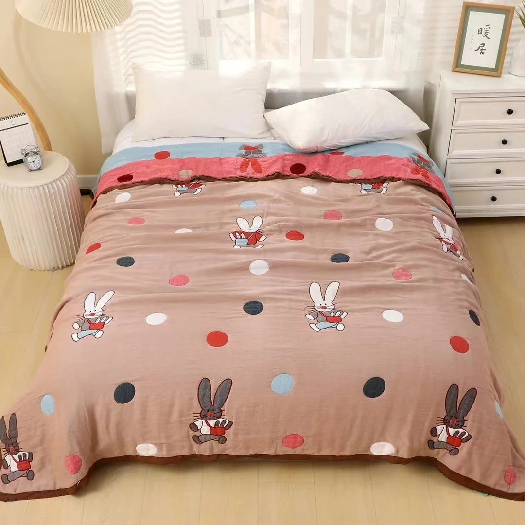 十 层泡芙被200*230 色纱柔软亲肤奶绒机洗