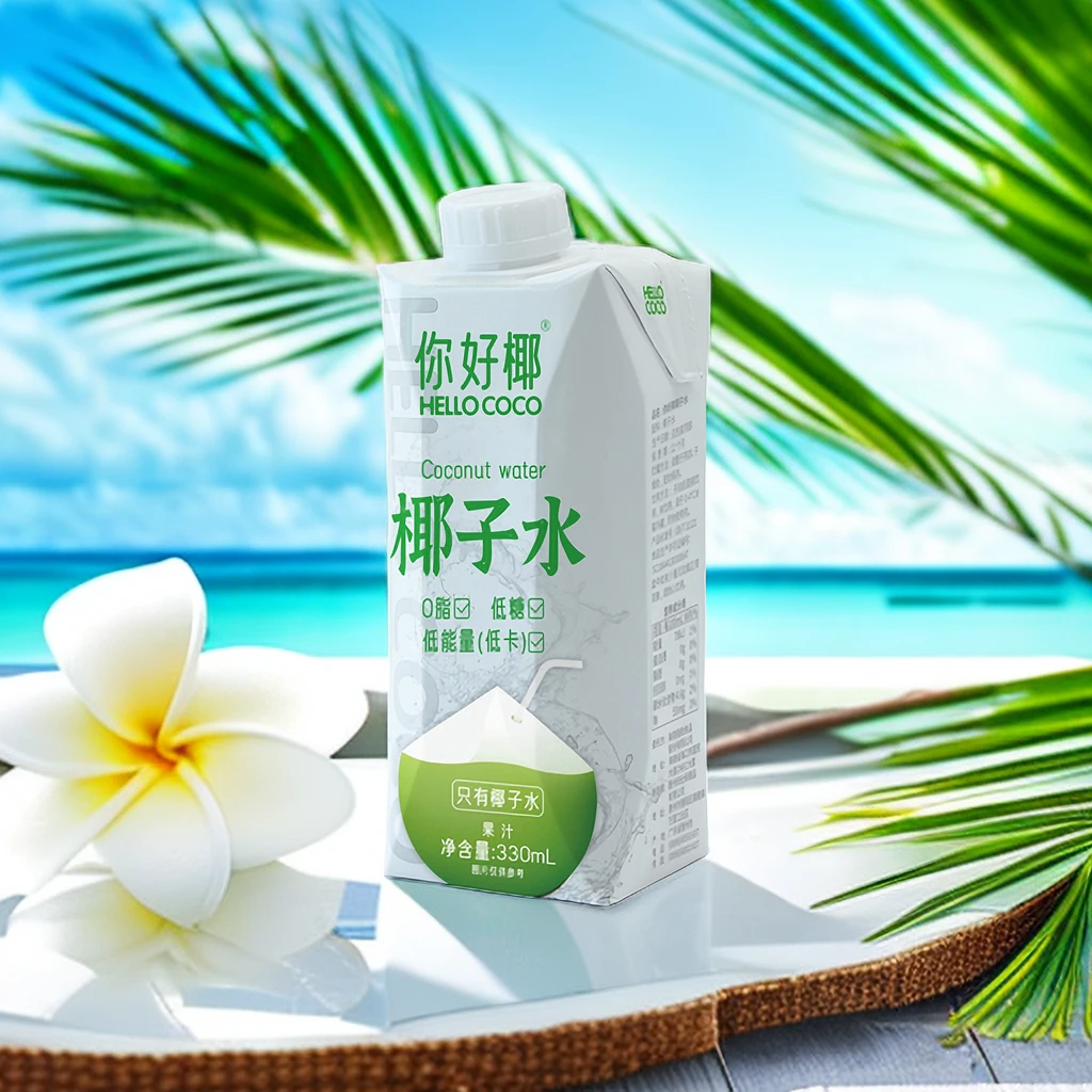 你好椰椰子水330ML*6 天然电解质盒装椰青常温饮料孕妇补水新鲜