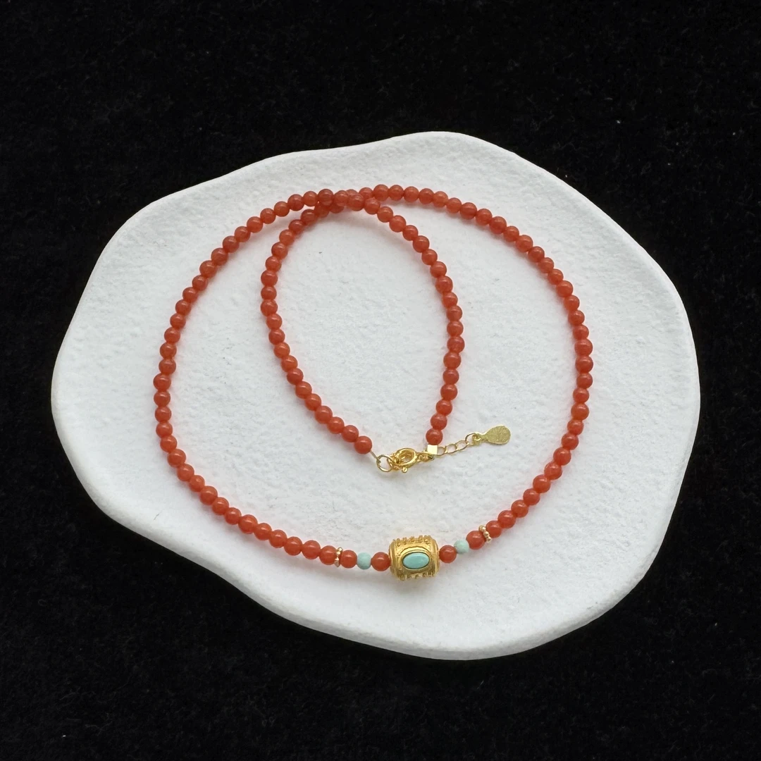 【戴财】南红项链（天然珠宝多样性发其一）