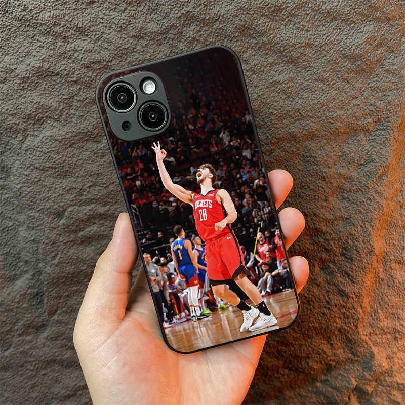 申京手机壳NBA球星 适用苹果15 华为OPPO小米VIVO 全包硅胶玻璃壳