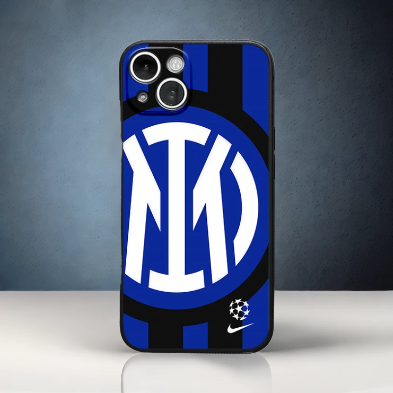 国米足球队手机壳 五大联赛 适用苹果14/安卓全包磨砂硅胶玻璃壳