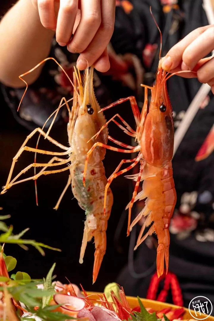 俄罗斯白牡丹虾，鲜活冷冻刺身即食，500克/盒7/9只左右