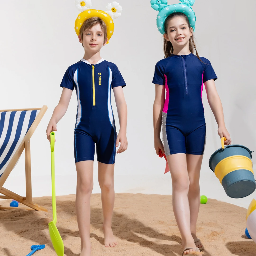 【运动】MQD童装儿童泳装2024夏装儿童泳衣泳装连体泳衣6642T3802